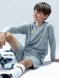 Детская вратарская форма KELME Long Sleeve Goalkeeper Suit Grey