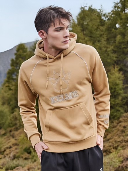Худи KELME Fleece Hooded Sweatshirt Brown