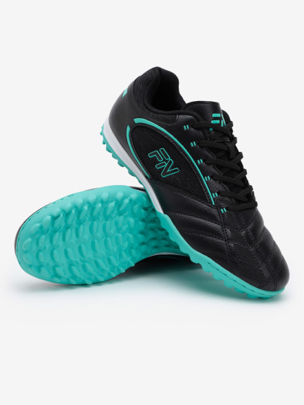Детские шиповки FN Core  Kid (TF) (Black/Teal)