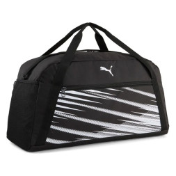 Сумка спортивная PUMA Attacanto Sports Bag M, 09163001, полиэстер, черно-белый