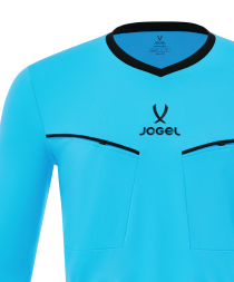 Лонгслив судейский JOGEL DIVISION PerFormDRY Referee LS Tee 2.0, голубой