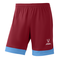 Шорты игровые JÖGEL DIVISION PerFormDRY Union Shorts, гранатовый/голубой/белый