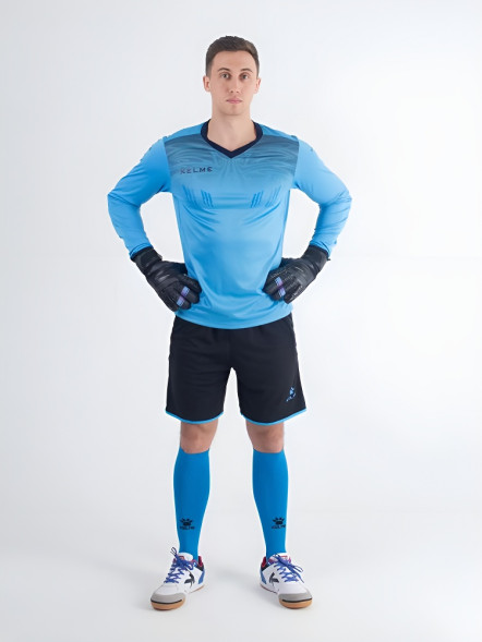 Вратарская форма KELME Goalkeeper L/S Suit (Light Blue/Black)