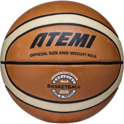 Мяч баскетбольный Atemi, р. 6, резина, 12 панелей, BB200N, окруж 72-77, клееный