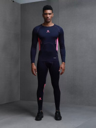 Термобелье низ KELME Tight Trousers (Thin) (Dark Blue/Pink)