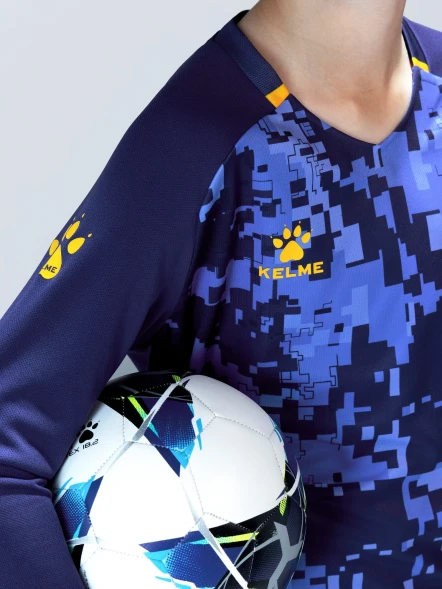 Детская вратарская форма KELME Long Sleeve Goalkeeper Suit Dark Blue