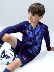 Детская вратарская форма KELME Long Sleeve Goalkeeper Suit Dark Blue