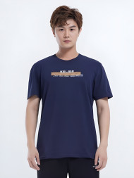 Футболка KELME Round Neck Short Sleeve T-Shirt Dark Blue