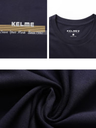 Футболка KELME Round Neck Short Sleeve T-Shirt Dark Blue
