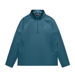 Олимпийка KELME Half Open Long Sleeve T-Shirt Light Blue