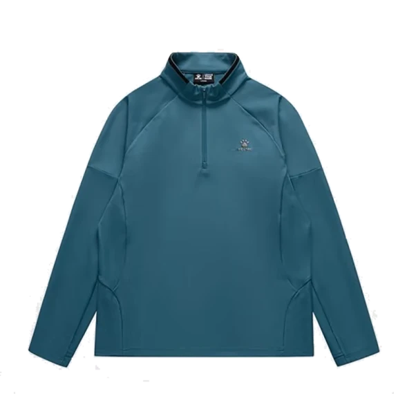 Олимпийка KELME Half Open Long Sleeve T-Shirt Light Blue