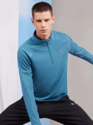Олимпийка KELME Half Open Long Sleeve T-Shirt Light Blue