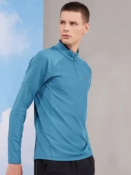 Олимпийка KELME Half Open Long Sleeve T-Shirt Light Blue