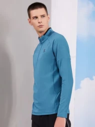 Олимпийка KELME Half Open Long Sleeve T-Shirt Light Blue
