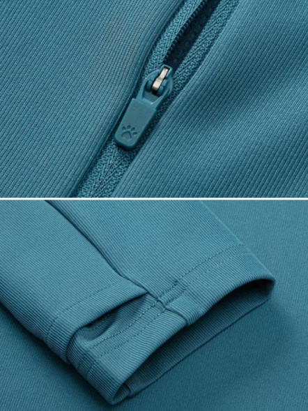 Олимпийка KELME Half Open Long Sleeve T-Shirt Light Blue