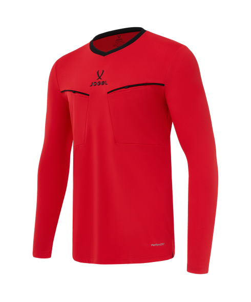 Лонгслив судейский JOGEL DIVISION PerFormDRY Referee LS Tee 2.0, красный
