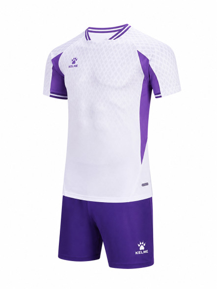 Футбольная форма KELME Football Uniform Set (White/Violet)