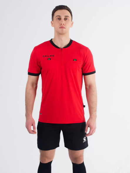 Судейская форма KELME Short Sleeve Refree Set (Red/Black)
