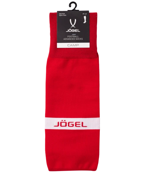 Гетры футбольные JOGEL CAMP ADVANCED SOCKS, красный/белый