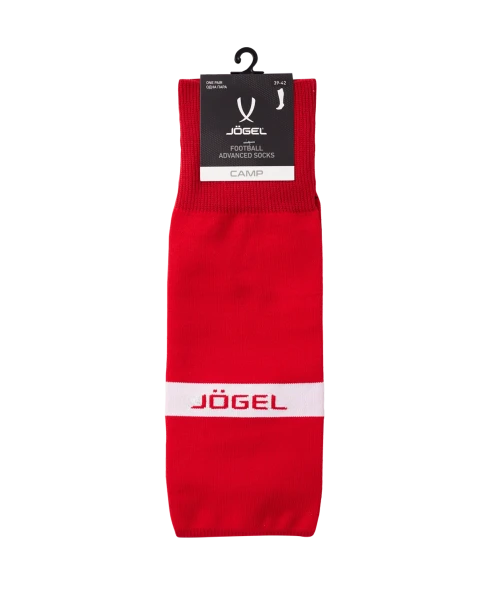 Гетры футбольные JOGEL CAMP ADVANCED SOCKS, красный/белый