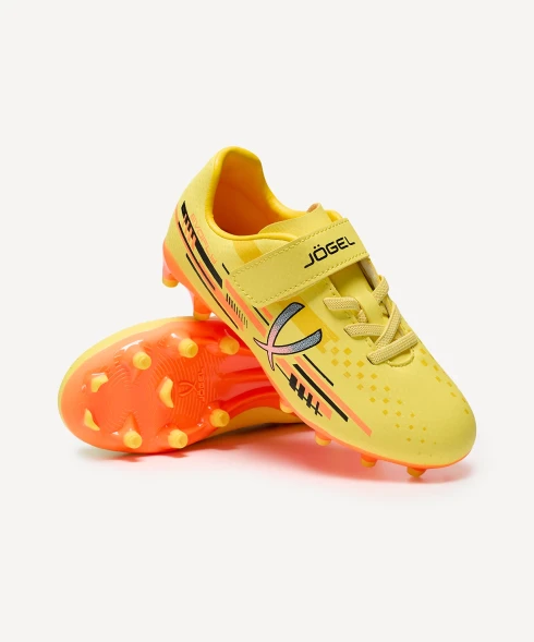 Бутсы футбольные JOGEL Evofly FG Talant Yellow/orange, детский