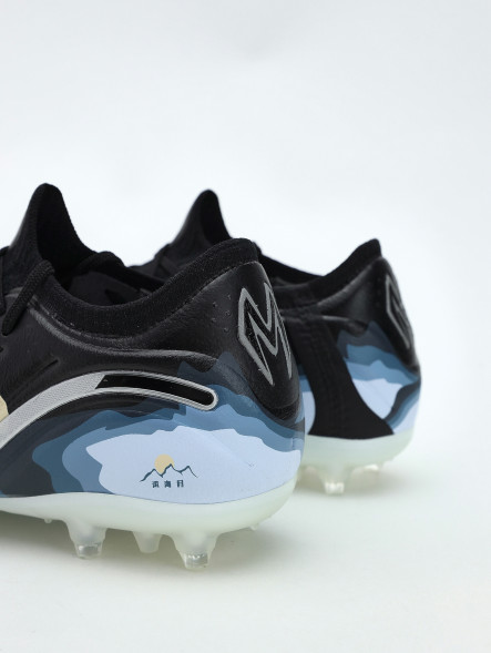 Бутсы KELME Men's Soccer Shoes (MG) (Black/Light Blue)