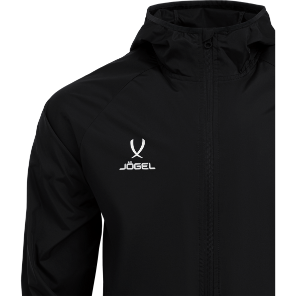 Куртка ветрозащитная JÖGEL CAMP Rain Jacket, черный, детский