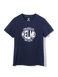 Детская футболка KELME Short Sleeve T-Shirt Kid Dark Blue