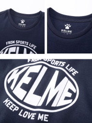 Детская футболка KELME Short Sleeve T-Shirt Kid Dark Blue