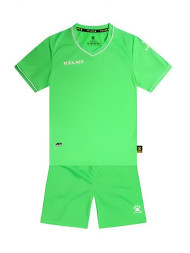 Детская футбольная форма KELME Short Sleeve Football Kid Light Green