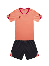 Детская футбольная форма KELME Short Sleeve Football Uniform (Pink/Black)
