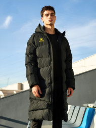Пуховик KELME Adult Long Jacket (Black/Yellow)