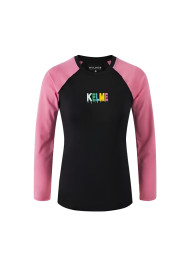 Лонгслив KELME Long-Sleeved T-Shirt (Black/Pink)