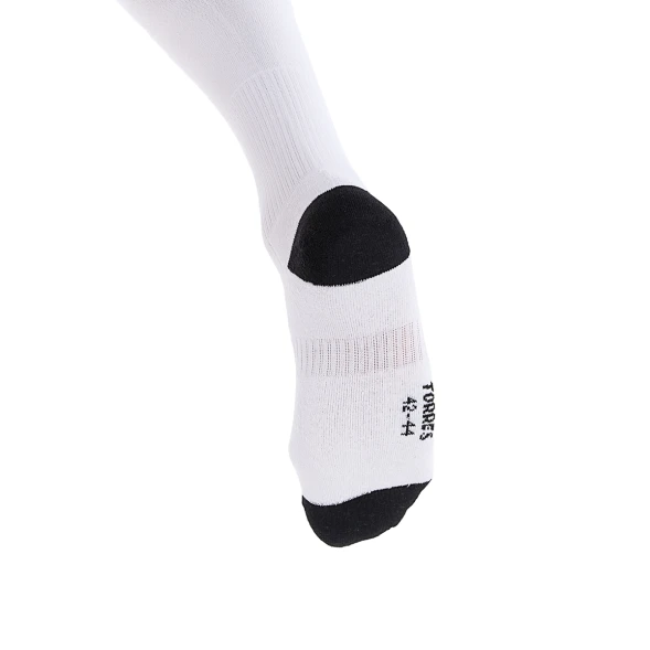 Гетры футб.TORRES Sport Team, FS1108-01-25-27, р.25-27, БЕЛ, хлопок, полиэстер, эластан