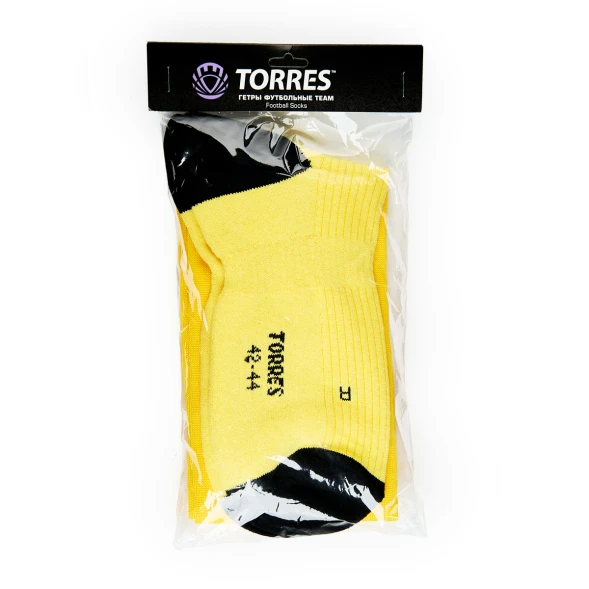 Гетры футб.TORRES Sport Team, FS1108-01-25-27, р.25-27, БЕЛ, хлопок, полиэстер, эластан