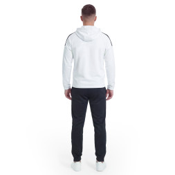 Костюм спорт. муж. с капюш. MIKASA MT550/701-078-3XL, р.3XL, 100% полиэстер, бело-черно-красный