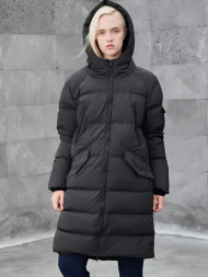 Пуховик KELME Women's Mid-Length Down Jacket Black