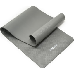 Коврик для йоги TORRES SOFT, YL10108, NBR(синт.каучук), толщина 0,8 см, серый