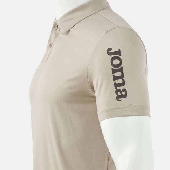 ПОЛО С КОРОТКИМ РУКАВОМ INVICTUS БЕЖЕВЫЙ