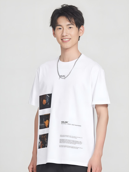 Футболка KELME Round Neck Short Sleeve T-Shirt White