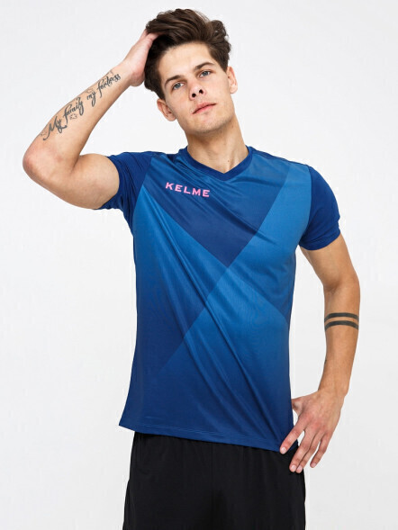 Футбольная форма KELME Short Sleeve Football (Blue/Black)