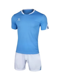 Футбольная форма KELME Short Sleeve Football Uniform (Light Blue/White)