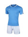 Футбольная форма KELME Short Sleeve Football Uniform (Light Blue/White)