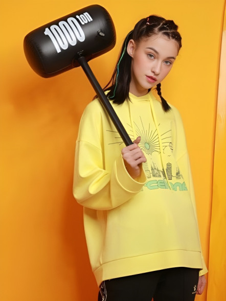 Худи KELME Pullover Sweater Yellow