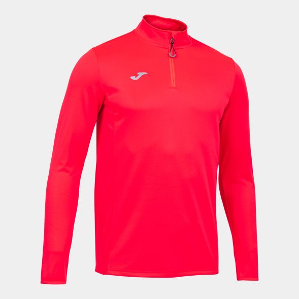 SUDADERA RUNNING NIGHT CORAL FLÚOR