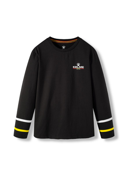 Детский лонгслив KELME Boys Long Sleeve T-Shirt Black