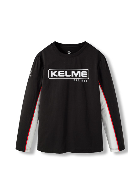 Детский лонгслив KELME Boys Long Sleeve T-Shirt Black