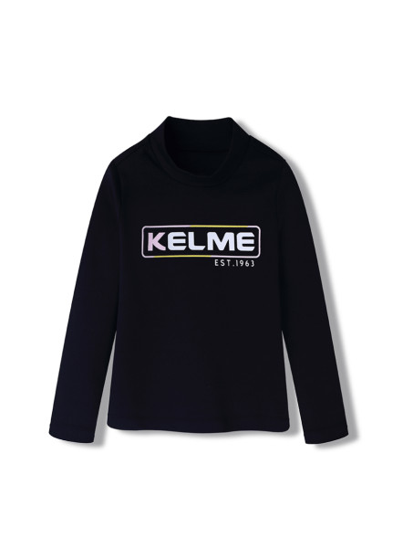 Детский лонгслив KELME Boys Long Sleeve T-Shirt Black