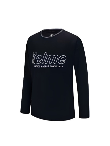 Детский лонгслив KELME Boys Long Sleeve T-Shirt Black