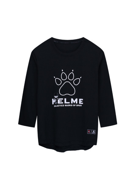 Детский лонгслив KELME Boys Long Sleeve T-Shirt Black